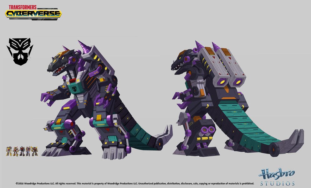 Transformers Cyberverse Season 4 Trypticon, Volcanicus, Dinobots Models  (1 of 10)